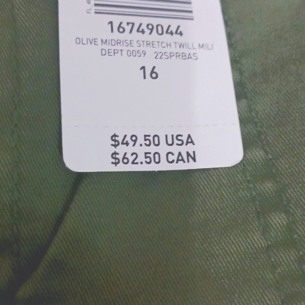 Torrid Military Stretch Twill Mid-Rise Cuffed Short